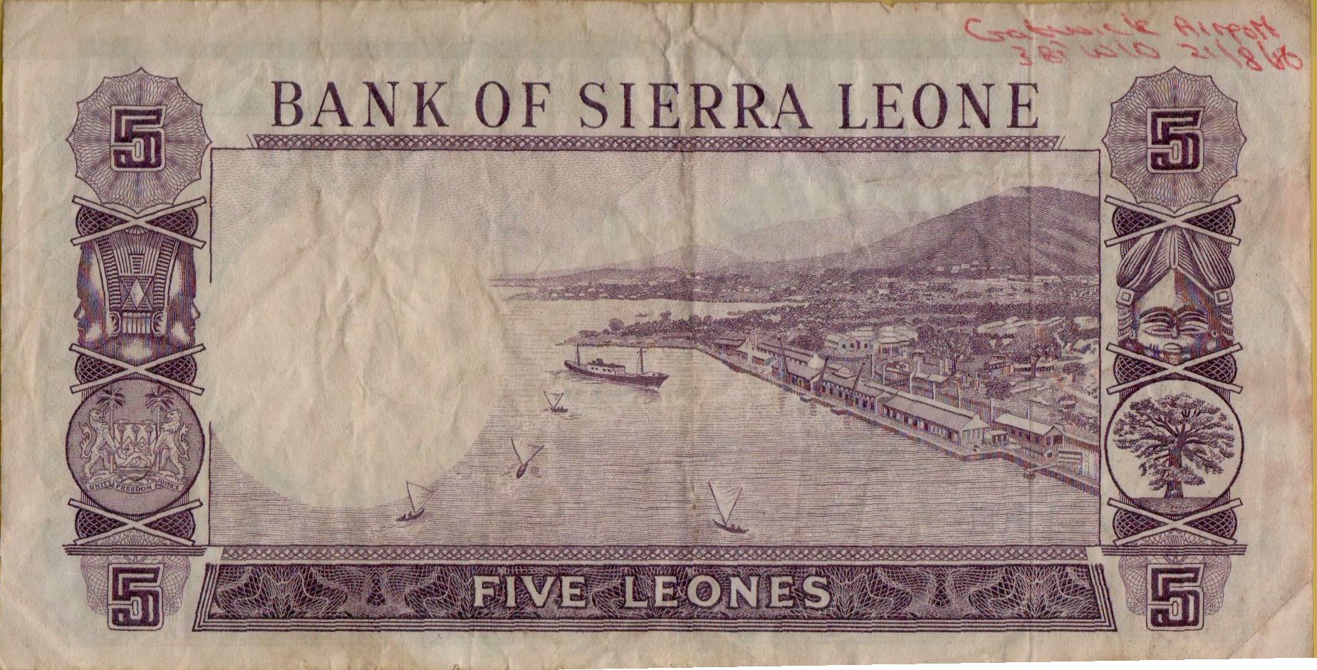 Sierra Leone 5 1964 VF P-3